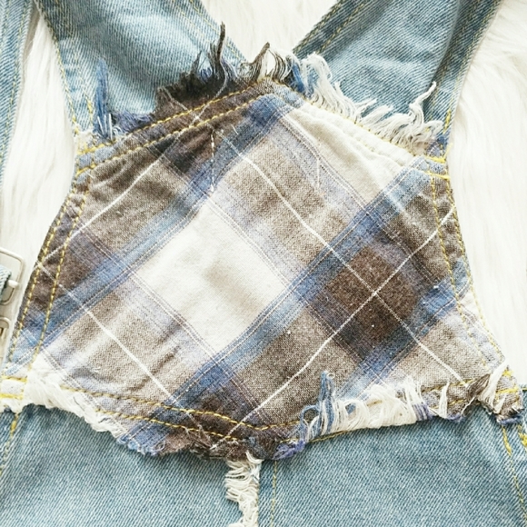 LAST 1! POL Bib Overall Denim Jumper Jean Dress - Picture 6 of 8